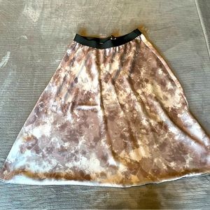 Vera Wang mid-length abstract print skirt